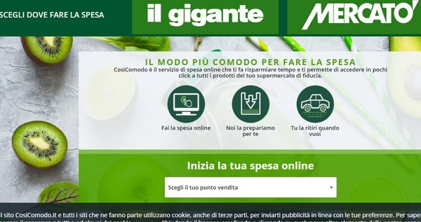 Gdo: Selex nel commercio elettronico con il portale &quot;Cosi&#039;comodo&quot;