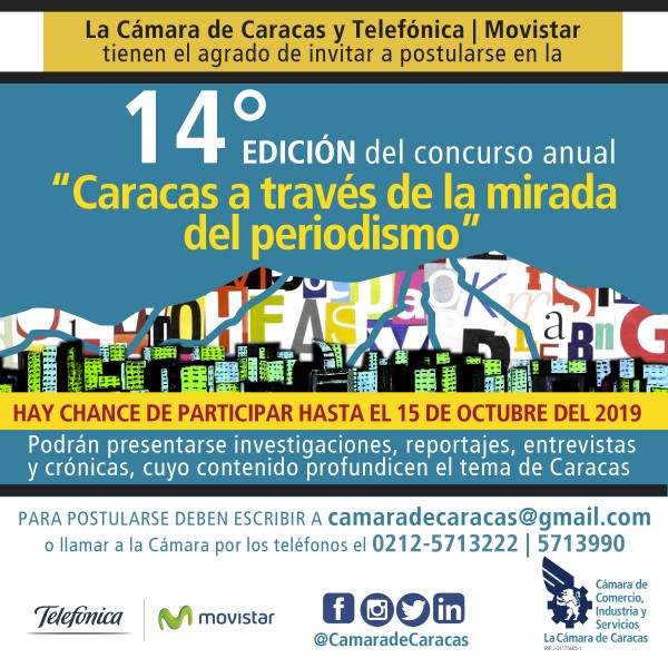 Concurso inspirado en Caracas cierra el 15 de octubre