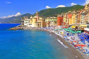Camogli el golfo Paradiso en la maravillosa Ribera Italiana de Levante.