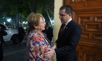 Alta Comisionada de la ONU Michelle Bachelet arriba a Venezuela