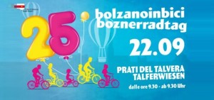 Bolzano - Il 22 settembre 2019 sono 25 anni per Bolzanoinbici