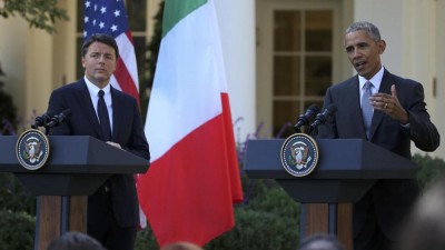 Conferenza stampa Renzi - Obama