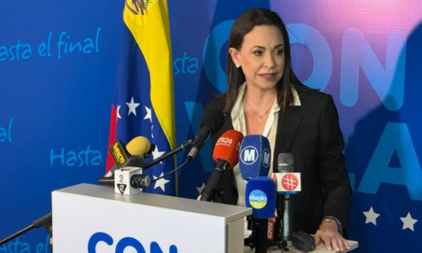 María Corina Machado, leader e candidata alla presidenza dell&#039;opposizione venezuelana