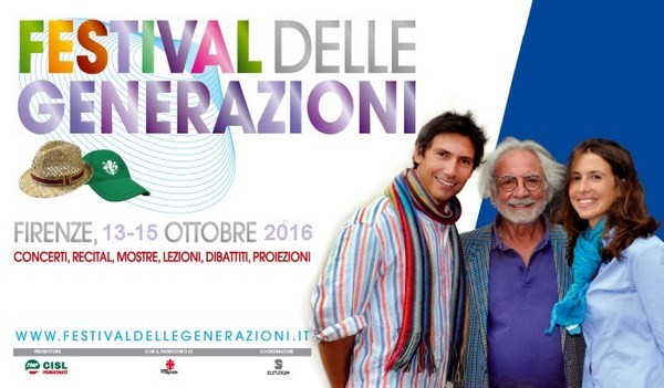 Dal 13 al 15 ottobre torna a Firenze il Festival delle Generazioni