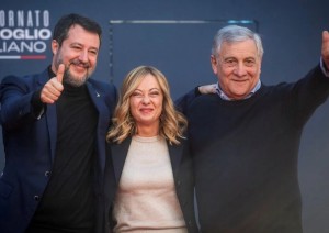Matteo Salvini - Giorgia Meloni - Antonio Tajani