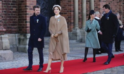  L&#039;erede al trono di Danimarca, Frederick, e sua moglie
