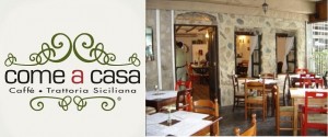 Come a Casa caffe trattoria siciliana Menu Especial 10mo Aniversario