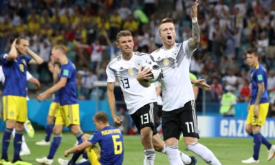 Alemania derrota a Suecia y cobra vida en el Mundial de Rusia 2018