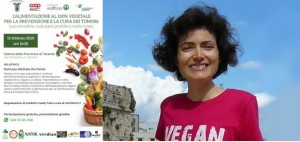 Sabato a Taranto “L&#039;alimentazione al 100% vegetale per la prevenzione dei tumori”