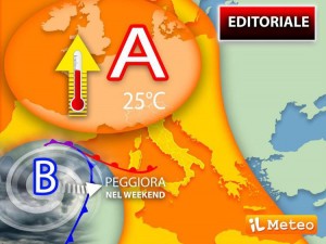 Sole e caldo su Italia, poca pioggia nel weekend