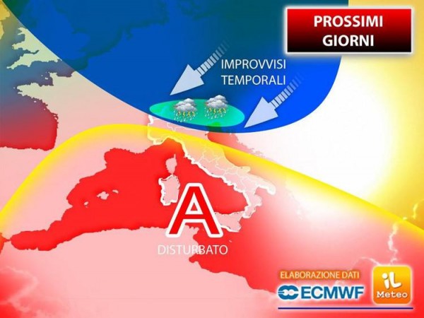 Ancora sole, poi temporali sul weekend 29-30 maggio: meteo