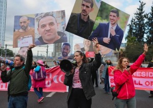 Manifestazione per la liberazione degli ostaggi