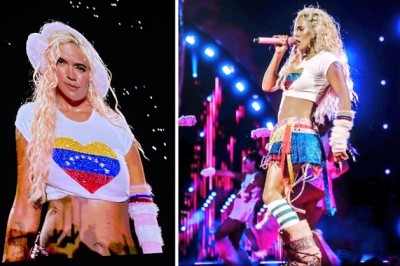 El espectacular vestuario de Karol G dedicado a Venezuela