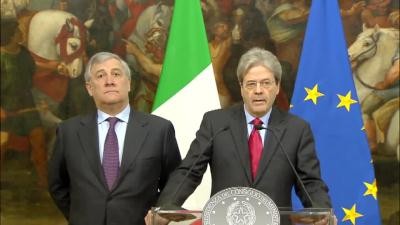 Dichiarazioni alla stampa di Gentiloni e Tajani
