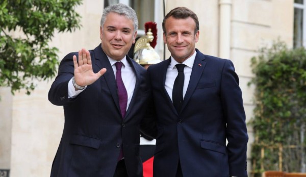Ivan Duque y Emmanuel Macron 