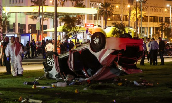 L&#039;auto utilizzata dall&#039;attentatore di Tel Aviv
