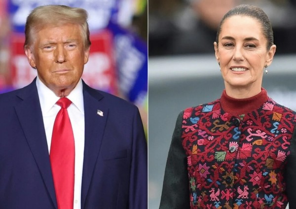 Il presidente degli Stati Uniti Donald Trump e la presidente del Messico Claudia Sheinbaum