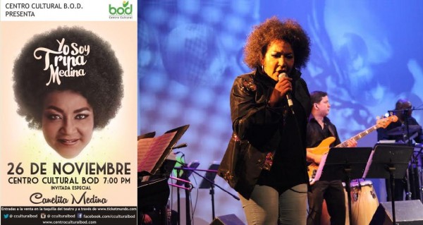 Trina Medina desborda su salsa  en el Centro Cultural Bod