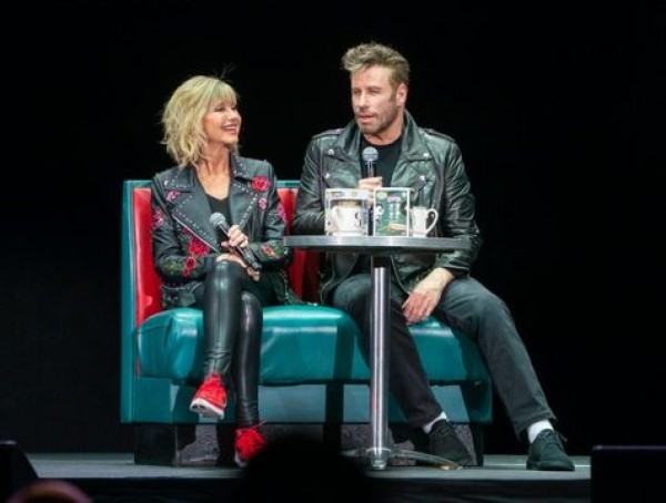 Olivia Newton-John y John Travolta en el evento celebrado en Florida