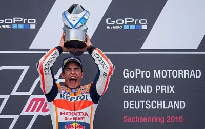 Márquez tira de estrategia para apuntarse su cuarta victoria consecutiva en Alemania