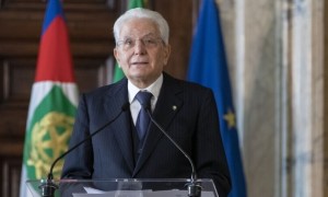 El presidente de la República de Italia Sergio Mattarella