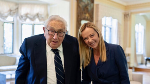 Meloni se reunió con Kissinger en Washington en julio. 