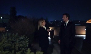 Emmanuel Macron e Giorgia Meloni 