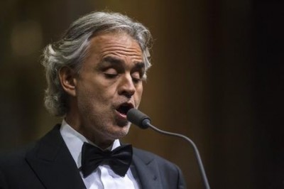 El tenor italiano Andrea Bocelli 