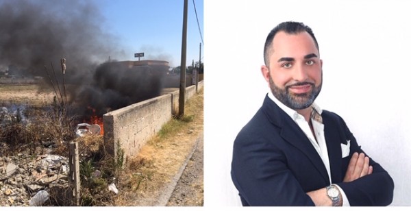 Pulsano (Taranto) L’estate del consigliere Di Lena sempre all&#039;erta tra incendi e rifiuti