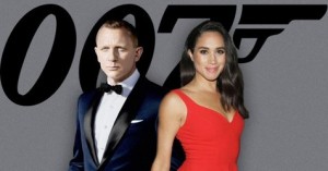 Un fotomensaje de ilustración. El actor Daniel Craig, el último James Bond del cine, y Meghan Markle, la futura princesa.