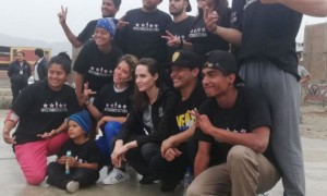 Angelina Jolie llegó a Perú para reunirse con refugiados venezolanos