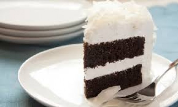 Deliciosa torta de coco y chocolate