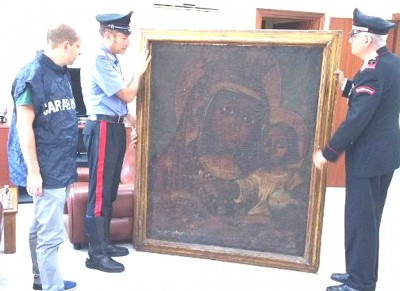 Carabinieri recuperano una tela del 1600 sparita undici anni fa