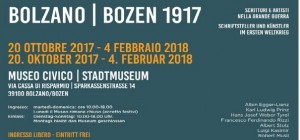 Presentata la mostra Bolzano 1917 Scrittori e artisti nella Grande guerra (con link download immagini e interviste)
