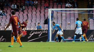 Doppietta di Dzeko e Salah, la Roma vince 3-1 a Napoli
