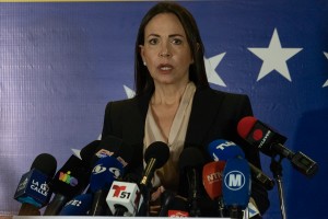 La líder de la oposición, María Corina Machado
