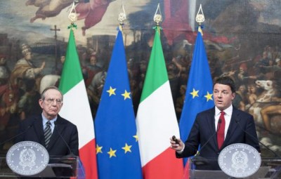 La conferenza stampa di Renzi e Padoan sulla Legge di bilancio 2017
