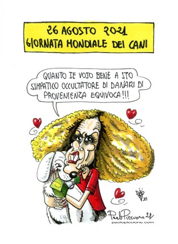 Giornata mondiale dei cani...le Vignette satiriche di Paolo Piccione