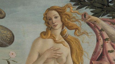 Particolare della Nascita di Venere del Botticelli Il volto pare che si ispirasse alle fattezze di Simonetta Vespucci. Simonetta Cattaneo Vespucci (Fezzano, 28 gennaio 1453 – Firenze, 26 aprile 1476) fu una nobildonna del Rinascimento, amata da Giuliano de&#039; Medici, il fratello minore di Lorenzo il Magnifico. Ritenuta dai suoi contemporanei come la più bella donna vivente, fece da modella a Sandro Botticelli per la Nascita di Venere e numerosi altri dipinti. 