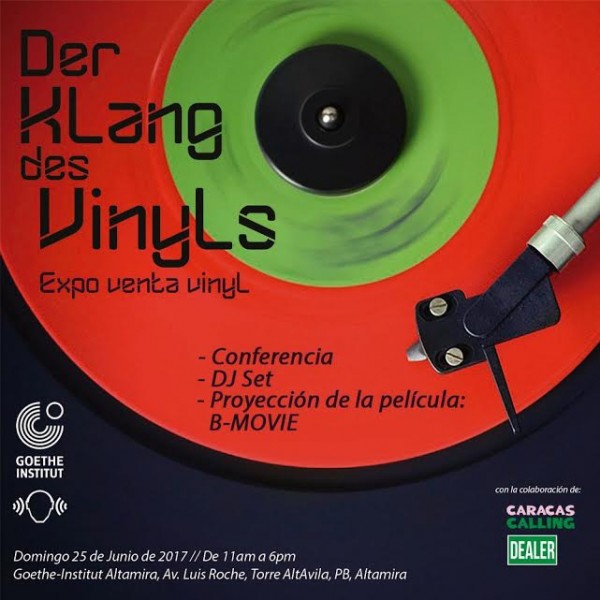 Este domingo 25 de Junio se hará la Der Klang des Vinyls: Expo Venta Vinyl en el Goethe-Institut