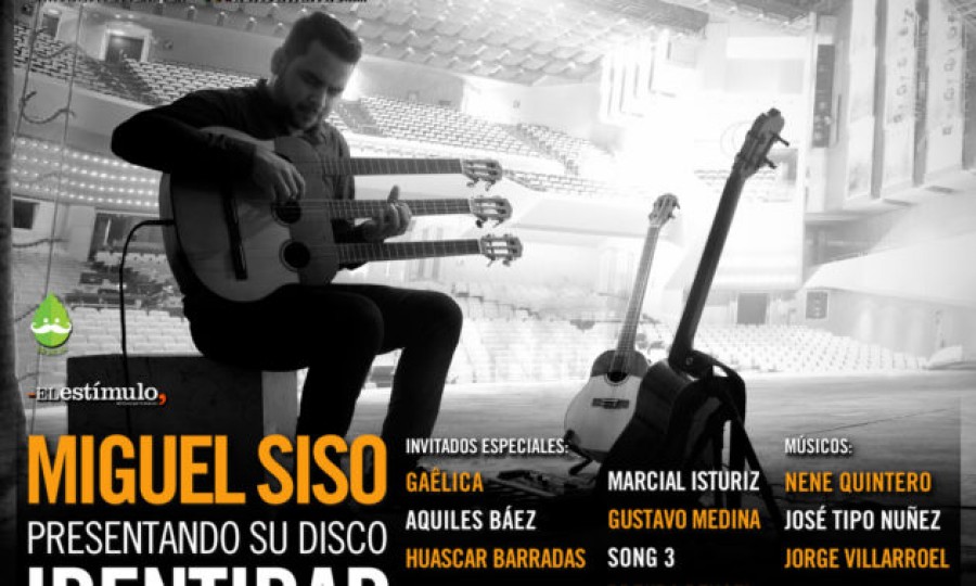 Miguel Siso presenta Identidad, su segundo disco como solista, en Noches de Guataca