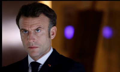 Il presidente francese Emmanuel Macron  