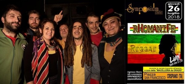 Giovedì passa da Crispiano  il reggae dei Rhomanife