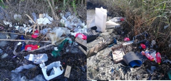 Spiaggia pubblica di lido Chiapparo, mare di nessuno! Bottiglie vuote di acido muriatico