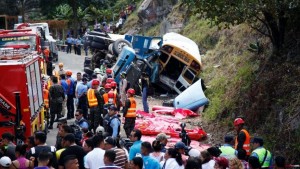 Honduras: &#039;over 20 dead&#039; in bus and lorry crash