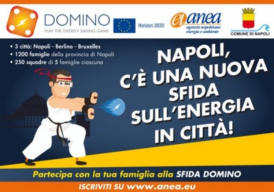 Napoli - Aperte le registrazioni per &quot;Domino&quot; la più grande sfida europea sul risparmio energetico