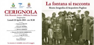 Il mondo delle fontane pubbliche in mostra a Cerignola