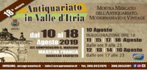 Martina Franca (Taranto) - AI nastri di partenza via la 18° edizione di &quot;Antiquariato in Valle d&#039;Itria&quot;
