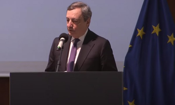 Draghi: &quot;La mafia ha assunto nuove forme, il Pnrr va protetto&quot;