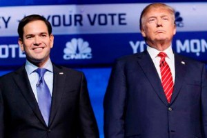 El senador de EE.UU. Marco Rubio (Florida) apoya oficialmente la candidatura de Trump